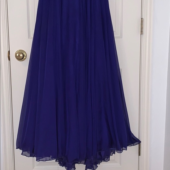 Sherri Hill Purple Prom Dress - Picture 2 of 8